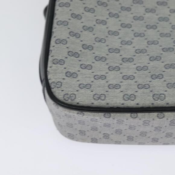 GUCCI Micro GG Supreme Shoulder Bag Pvc Navy Gold - Picture 12 of 16